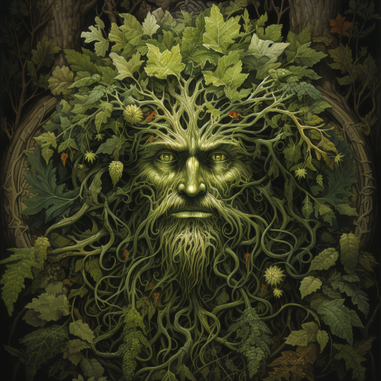 Beltane the green man Wheel of the Year