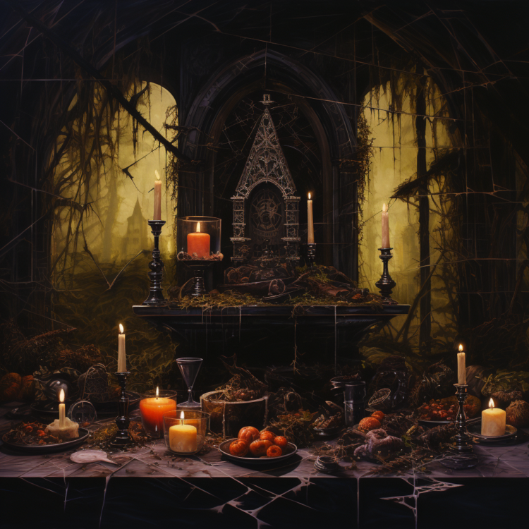 Pagan Halloween, Ancestral Alter