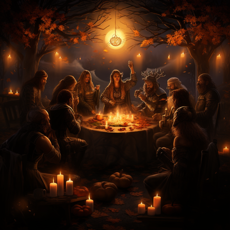 Celtic Samhain ritual pagan Halloween